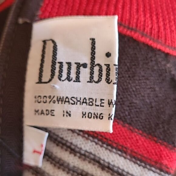 Chic Striped Black and Red Women's Turtleneck Sweater - Picture 5 of 6